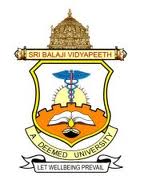 Sri Balaji Vidyapeeth University Logo
