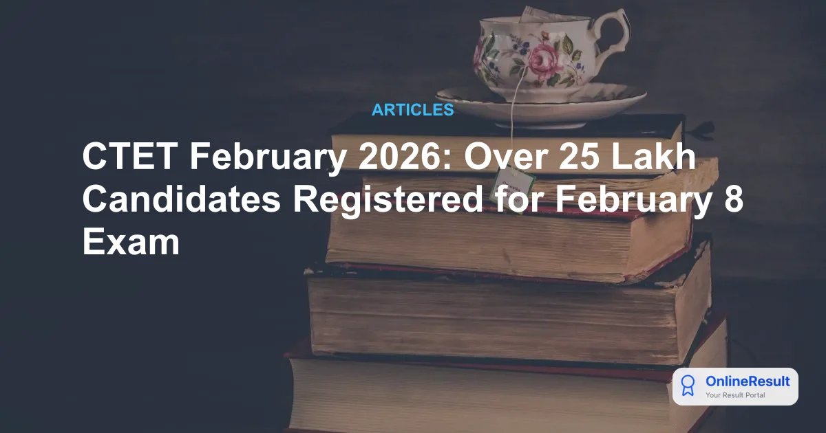 CTET February 2026: Over 25 Lakh Candidates Register, Exam Date Announced