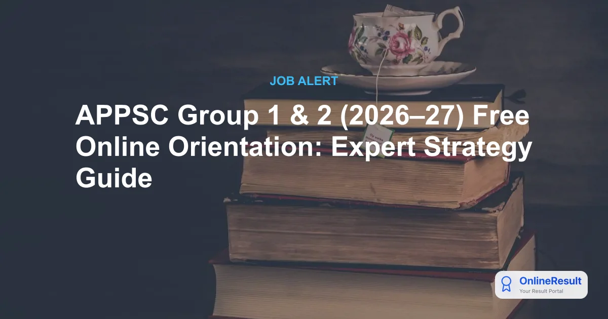APPSC Group 1 & 2 (2026-27) Free Online Orientation Session by Adda247