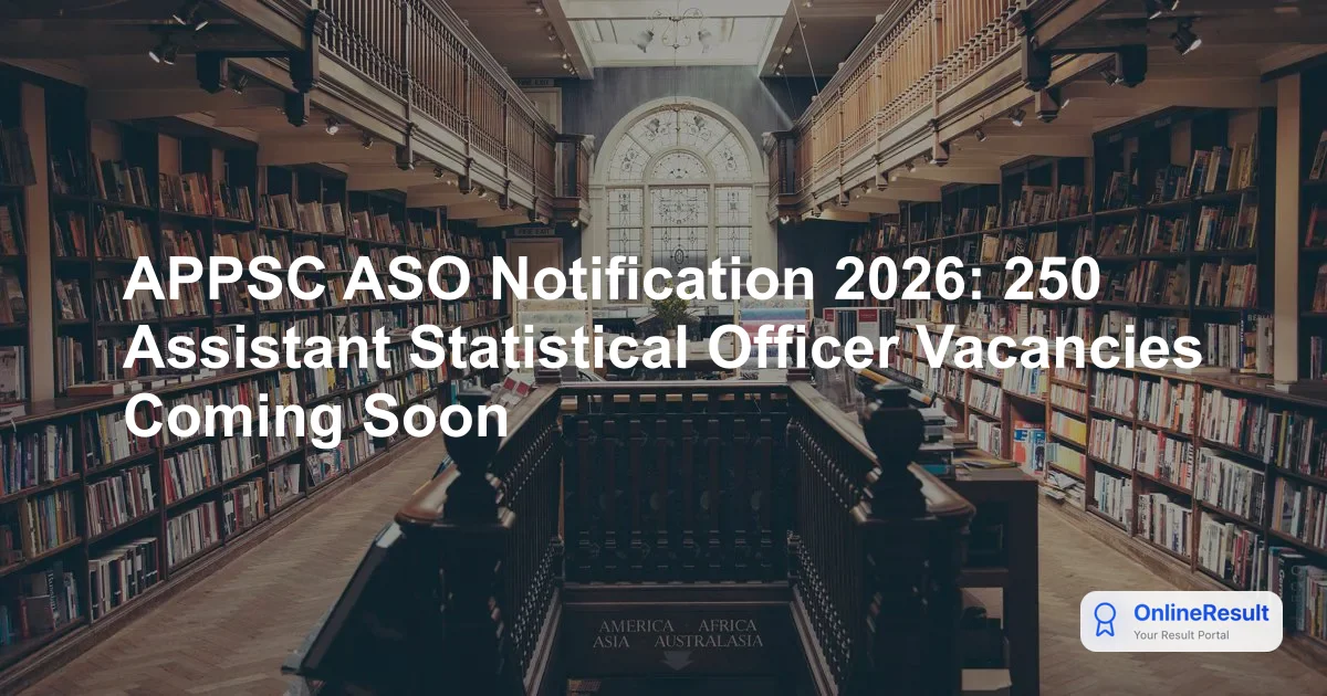 APPSC ASO Recruitment 2026: Official Notification for 250 Vacancies