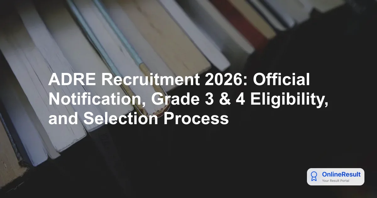 Assam Direct Recruitment Examination 2026: SLRC Grade 3 & 4 Application, Eligibility & Pattern