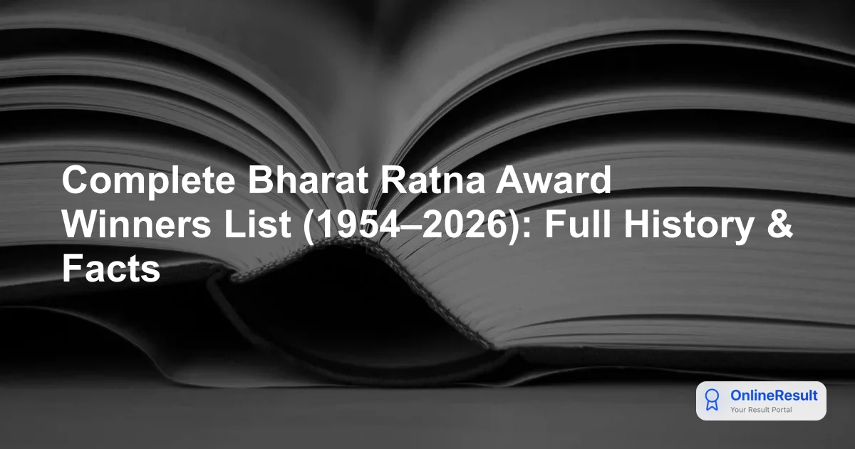 Bharat Ratna: India’s Highest Civilian Honor Explained (2026 Update)
