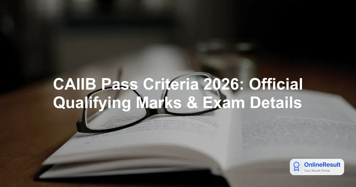 CAIIB Exam 2026: Official Schedule, Passing Criteria, and Syllabus Guide