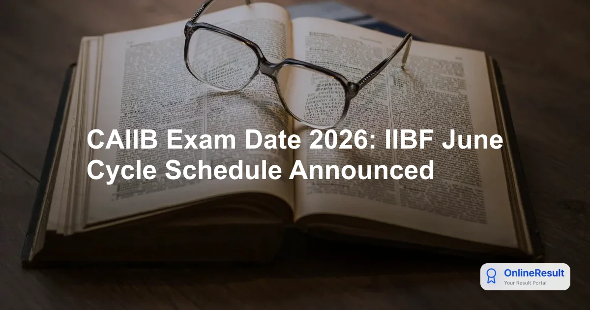 CAIIB 2026: Official Exam Dates, Registration, and Pattern Guide