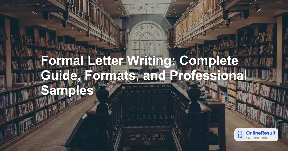 Mastering Professional Formal Letters: Structure, Examples & Best Practices