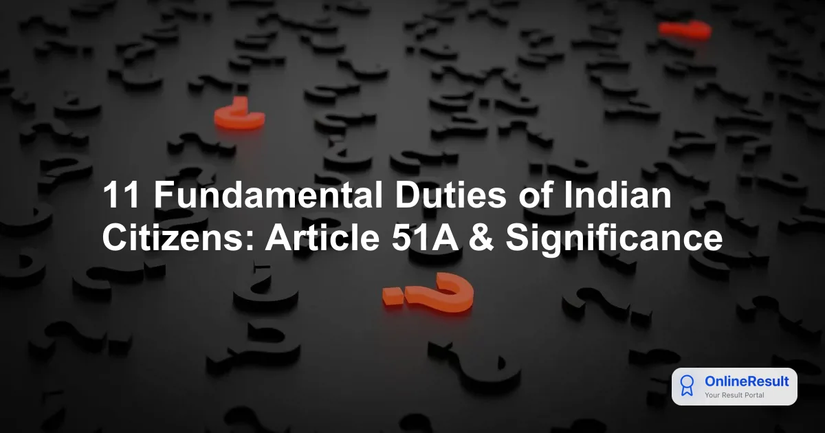 Comprehensive Guide to Fundamental Duties of the Indian Constitution