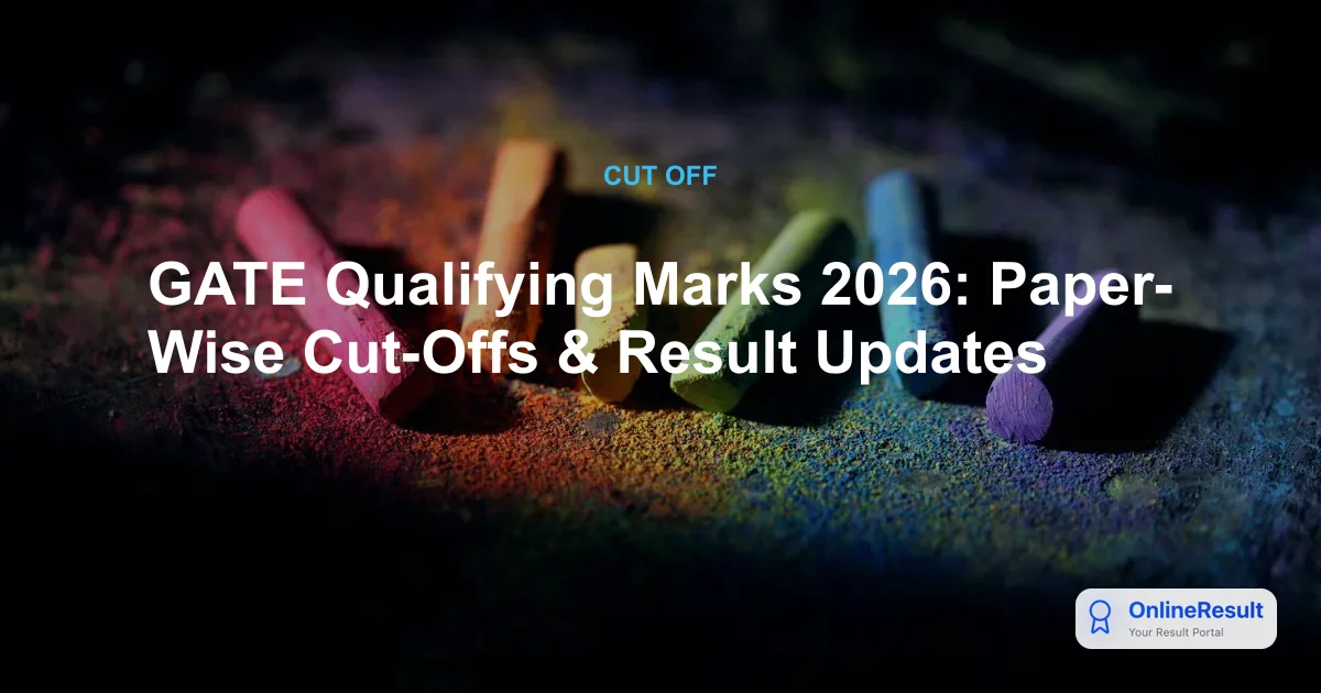 GATE 2026 Qualifying Marks: Expected Cut-offs, Calculation & Result Dates