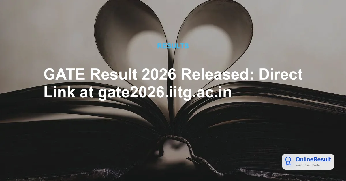 GATE 2026 Results & Scorecards Released by IIT Guwahati: Check Cutoffs & Counselling