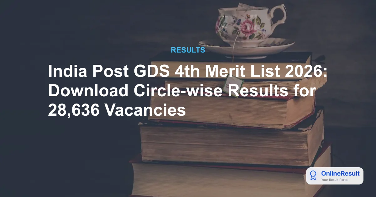 India Post GDS 4th Merit List 2026 Out: Check Supplementary List IV Cut-off & Verification Dates
