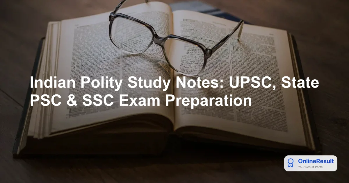 Indian Polity Study Guide: Essential Concepts for Competitive Exams