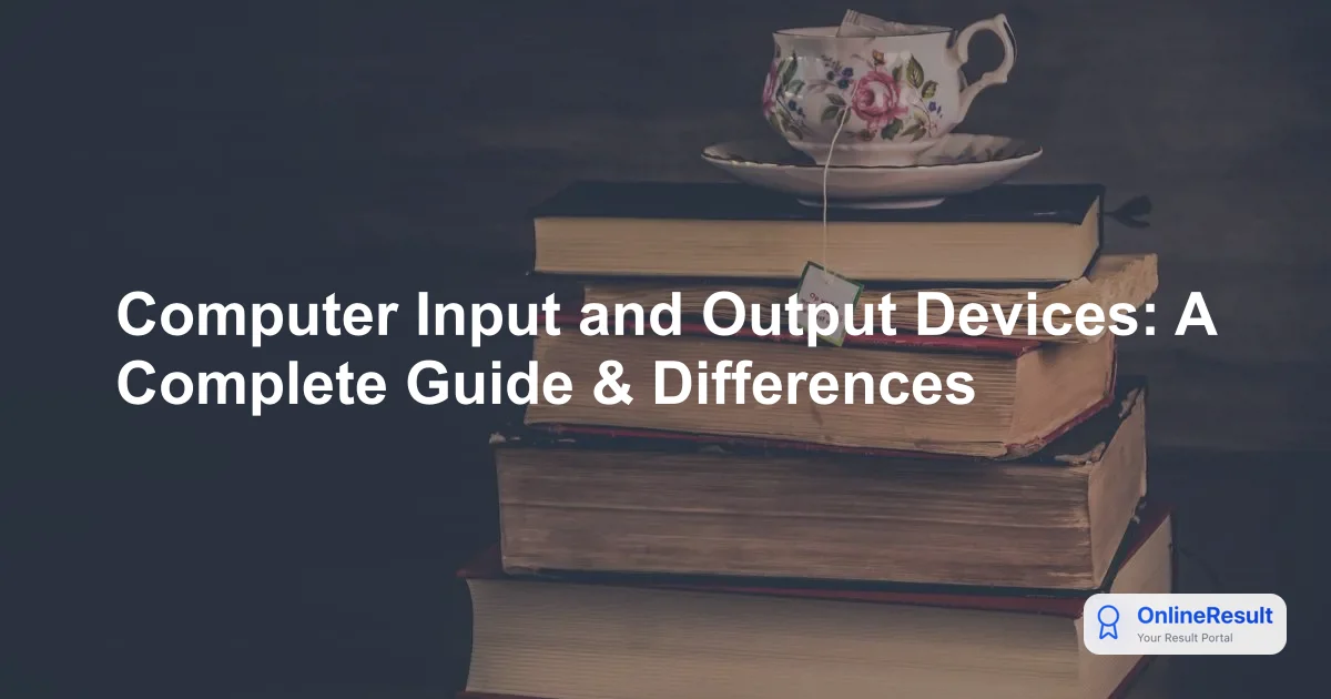 Complete Educational Guide to Input and Output Devices of a Computer