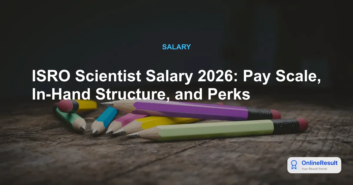 ISRO Scientist Salary 2026: Structure, Gross & In-Hand Pay, Perks