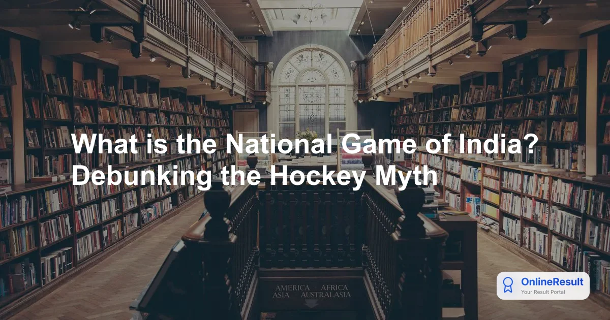 Is Field Hockey India's National Game? Fact vs. Fiction Explained