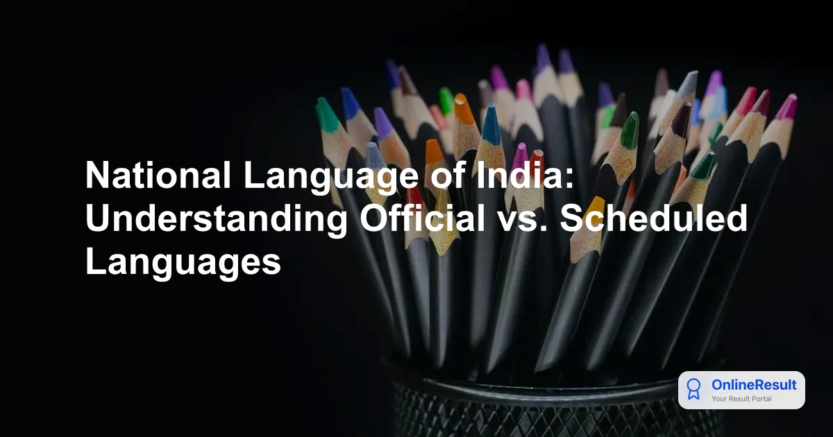 India's Linguistic Landscape: Official Languages & Scheduled Languages