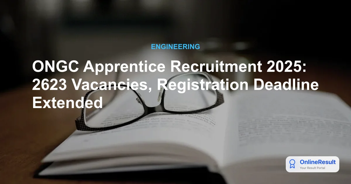ONGC Apprentice Recruitment 2025: Apply for 2623 Vacancies