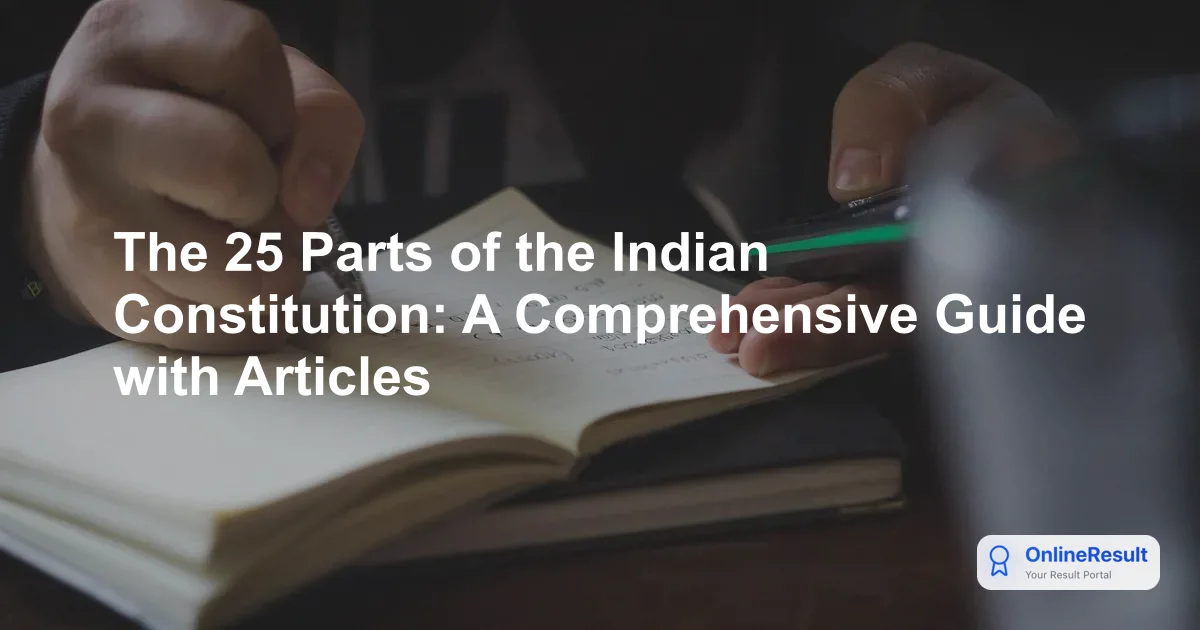 Understanding the Indian Constitution: Articles, Parts, and Schedules Explained