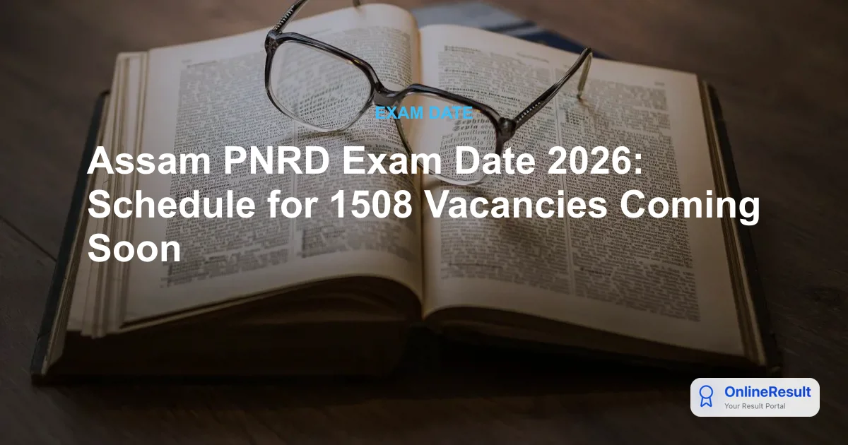 PNRD Assam Recruitment 2026: 1508 Vacancies, Apply Online, Syllabus