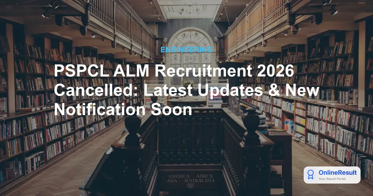 PSPCL ALM Recruitment 2026 Cancelled: Revised Notification for 6,289 Vacancies Soon