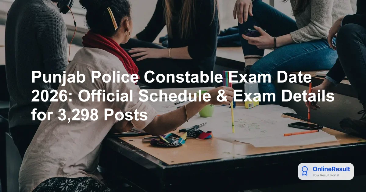 Punjab Police Constable Recruitment 2026: Exam Dates, Vacancies, and Selection Process