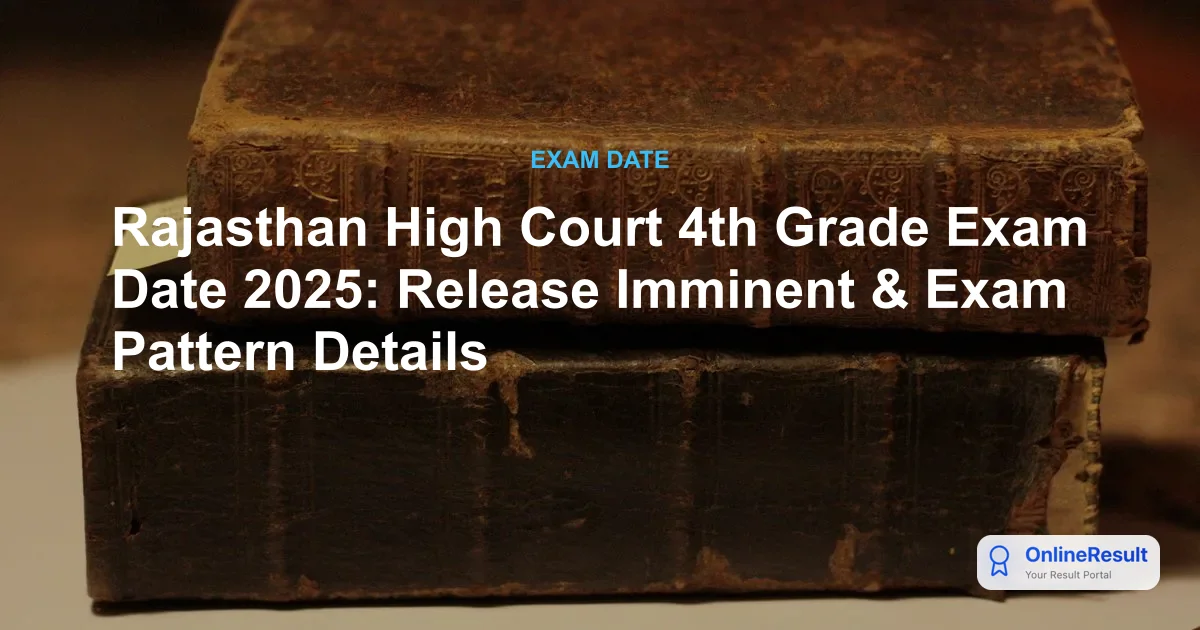Rajasthan High Court Recruitment 2025: Apply for 5,670 Class 4th Grade Posts