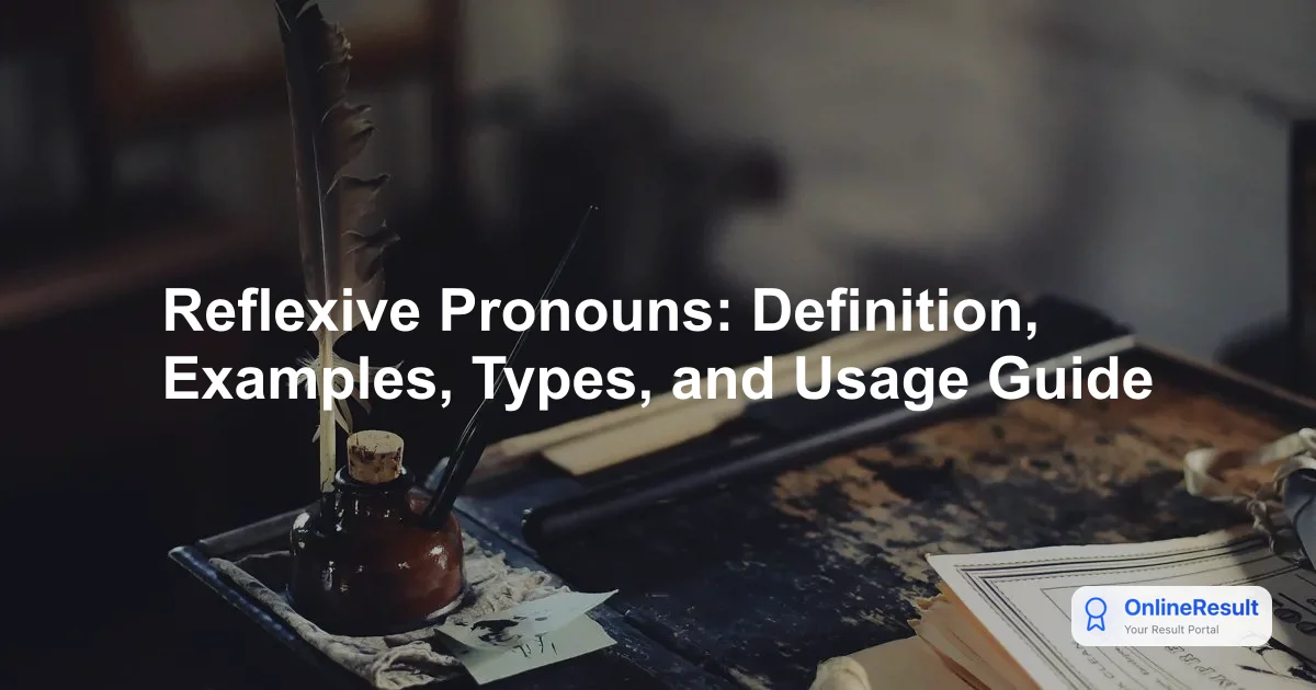 Mastering Reflexive Pronouns: A Comprehensive Guide to English Grammar