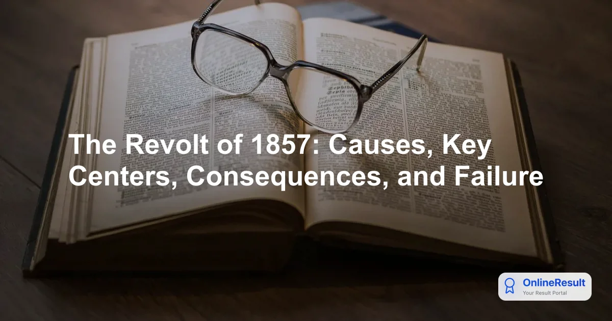 The Revolt of 1857: Causes, Key Leaders, Suppression, and Consequences