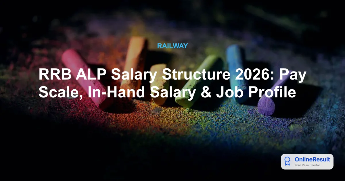 RRB ALP Salary 2026: Pay Scale, Structure, Perks & Job Profile