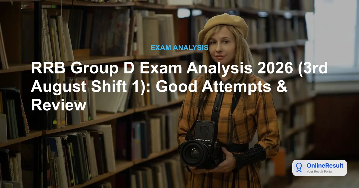 RRB Group D Exam Analysis 2026: Shift Timings, Difficulty & Good Attempts