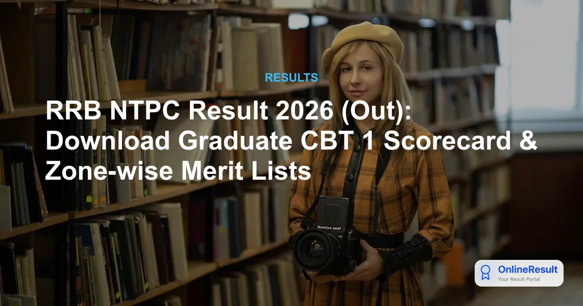RRB NTPC CBT 2 Result 2026: Graduate Level Score Card & Cut Off
