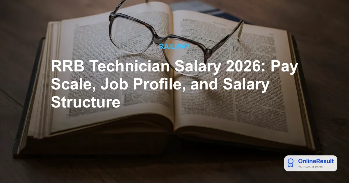 RRB Technician Salary 2026: Pay Scale, Allowances & Job Roles Explained