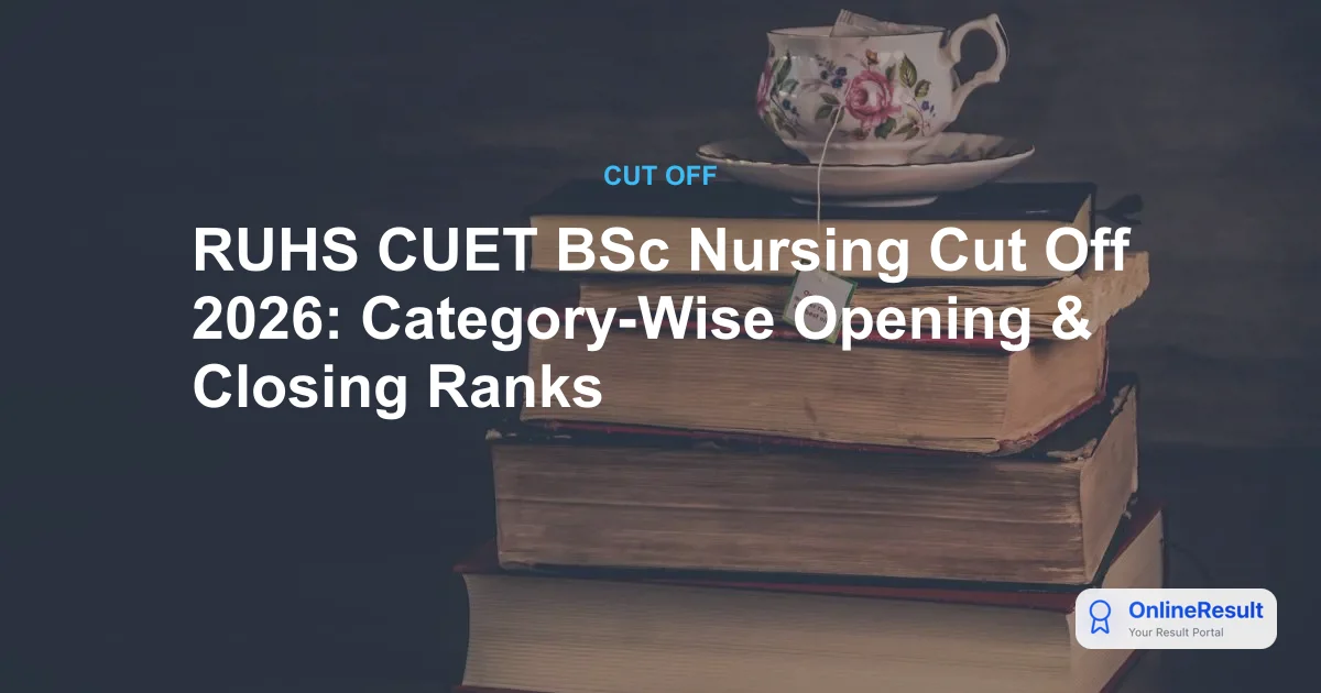 RUHS BSc Nursing Cut Off 2026: Expected Marks and Admission Trends