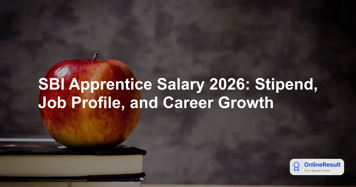 SBI Apprentice Program 2026: Stipend, Job Profile & Training Overview