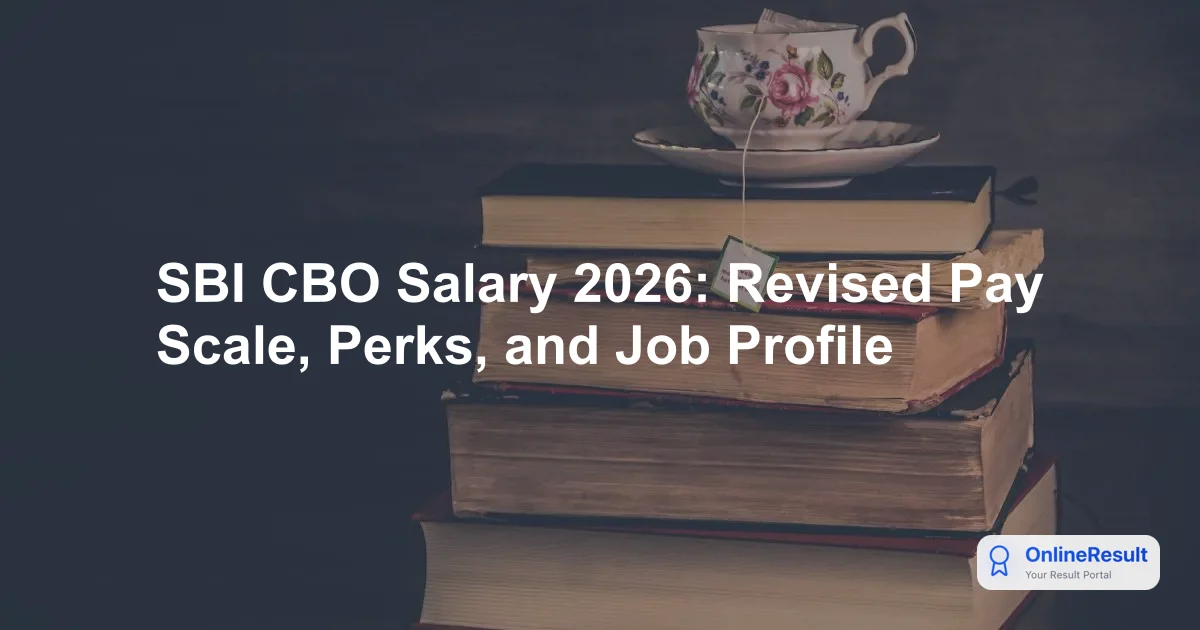 SBI CBO Salary 2026: Updated Pay Scale, Allowances, and Job Profile
