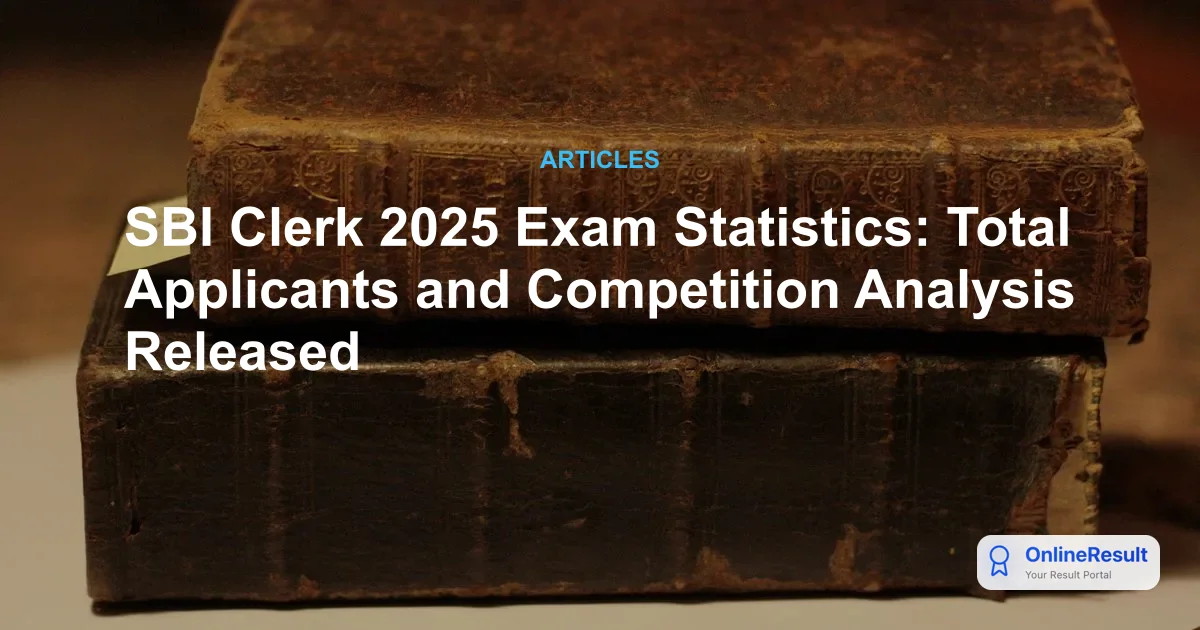 SBI Clerk Exam Competition & Applicant Statistics Analysis via RTI