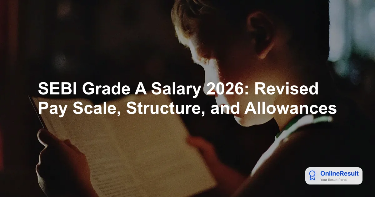 SEBI Grade A Officer Salary 2026: Structure, Allowances & Career Growth