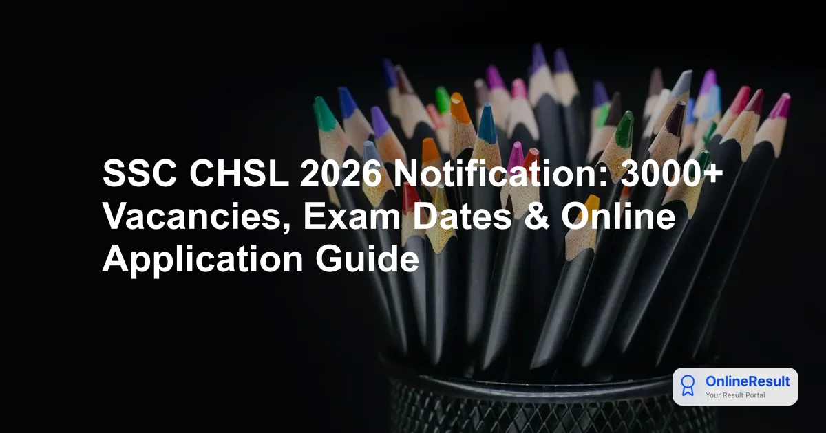 SSC CHSL 2026 Exam Overview: Notification, Eligibility, Pattern & Salary
