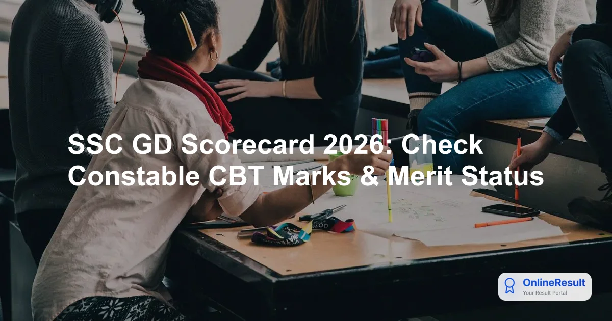SSC GD Score Card 2026: Check Marks, Download Link & Dates