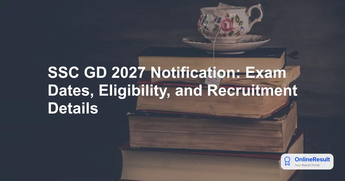 SSC GD Constable 2027 Recruitment Guide: Dates, Eligibility & Syllabus