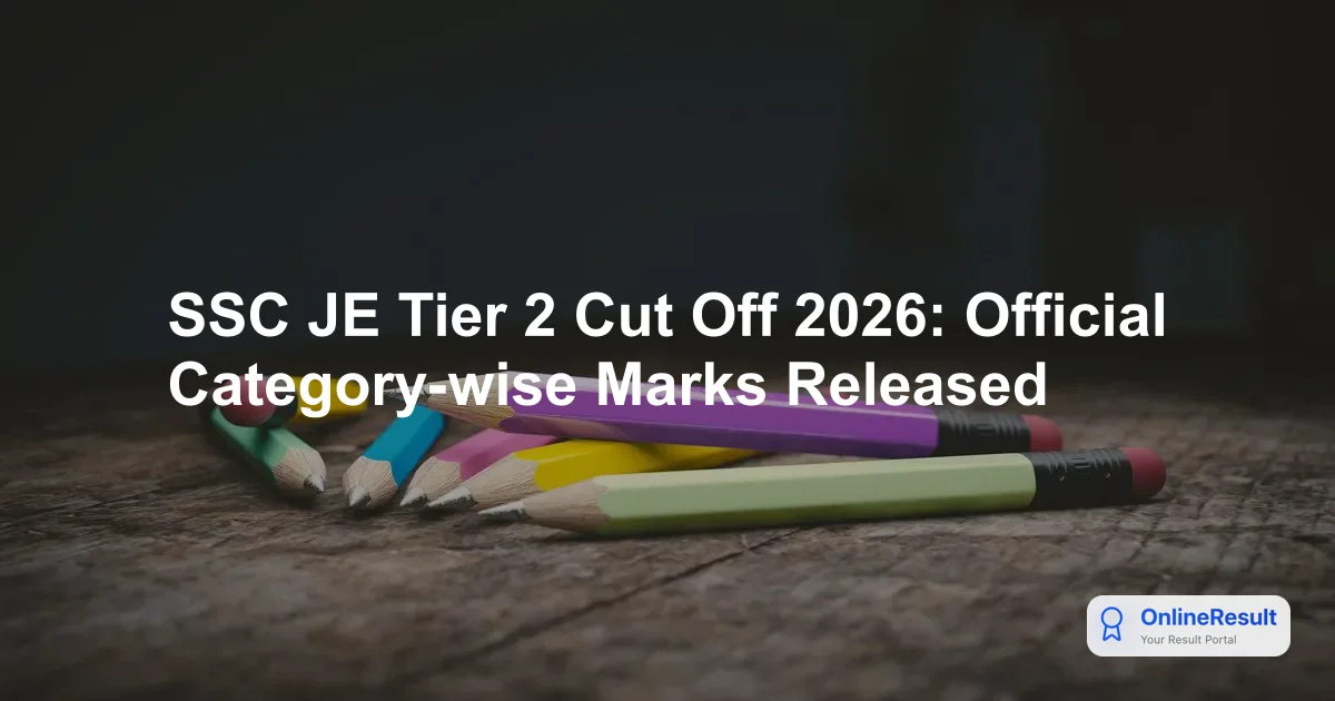 SSC JE Cut Off 2026 Released: Check Paper 2 Results & Trends