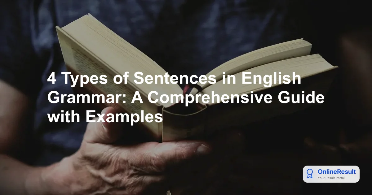 Mastering English Grammar: Sentence Types & Structure Explained