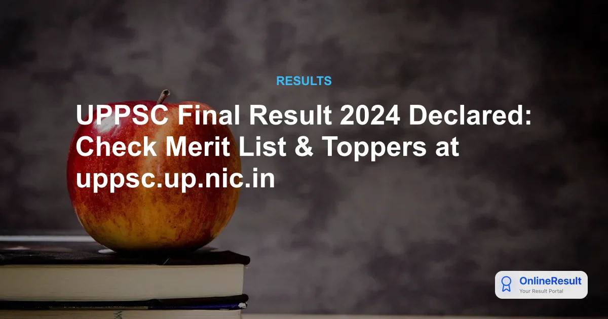 UPPSC PCS Final Result 2024 Declared: Neha Panchal Tops Merit List, 932 Selected