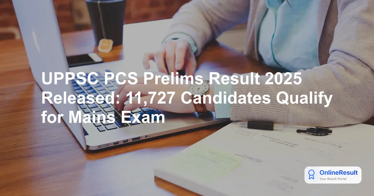 UPPSC PCS Prelims Result 2025 Out: Check Merit List & Qualified Candidates