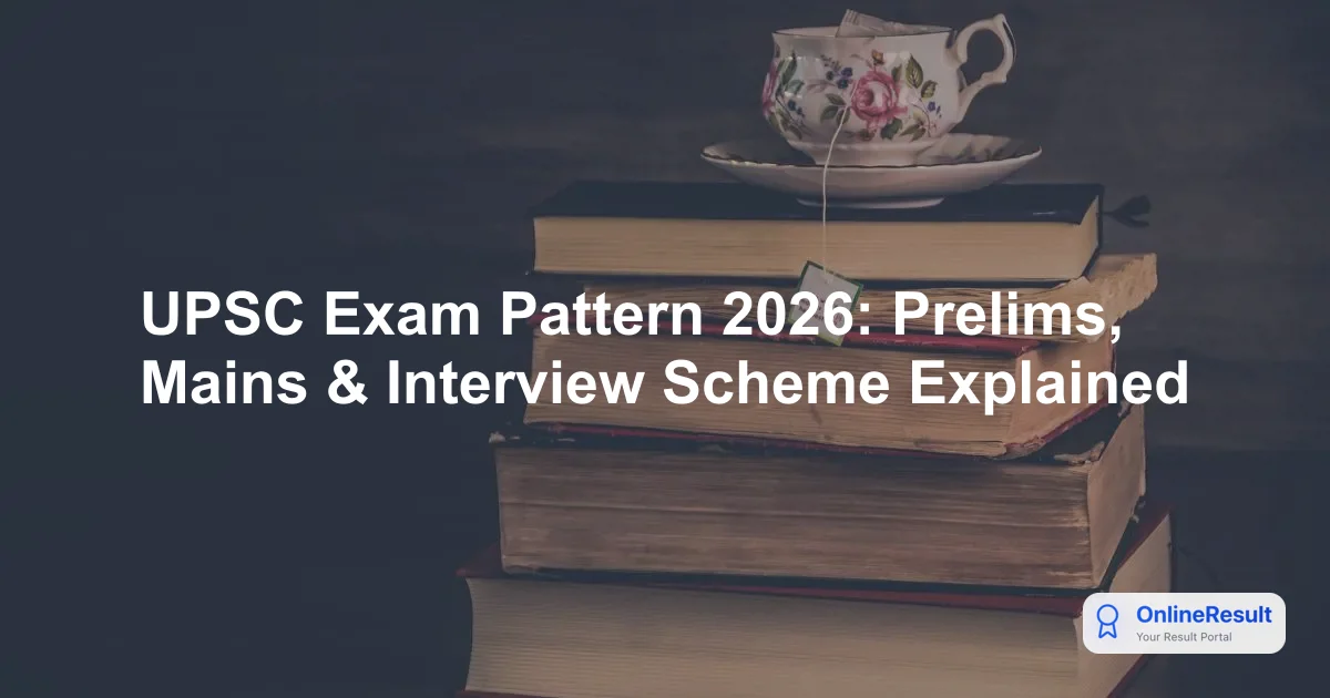 UPSC CSE 2026 Exam Pattern: Complete Guide to Prelims and Mains Structure