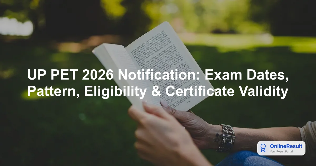 UPSSSC PET 2026 Notification Released: Check Dates, Eligibility, and Apply Online