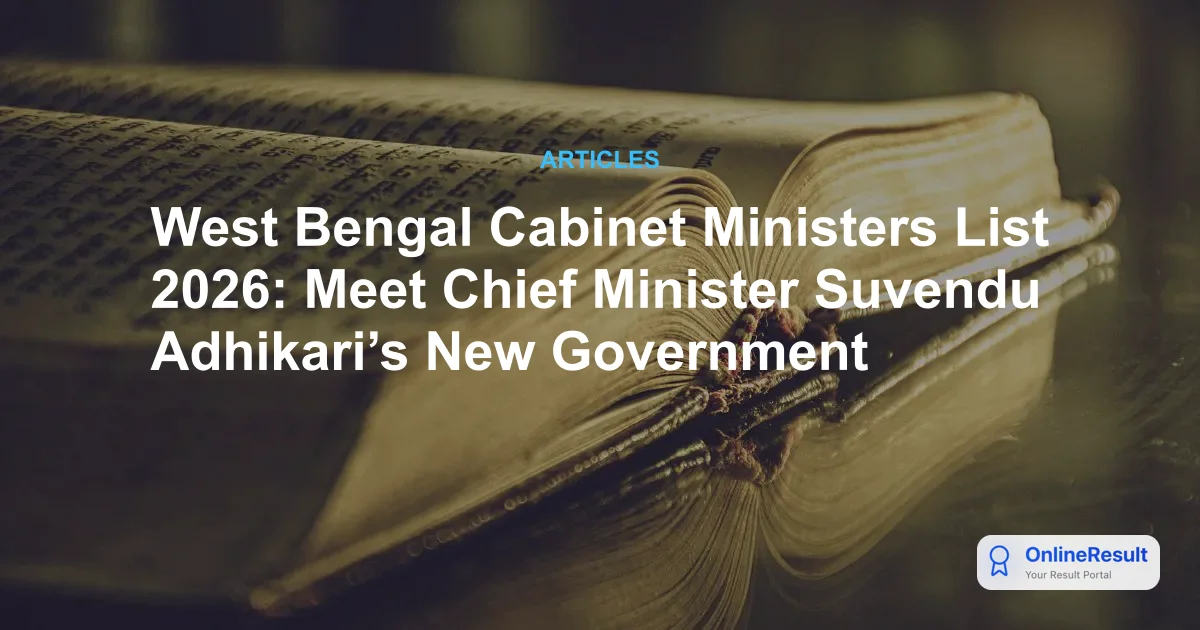 Suvendu Adhikari Sworn In as 9th Chief Minister of West Bengal: A Historic Shift