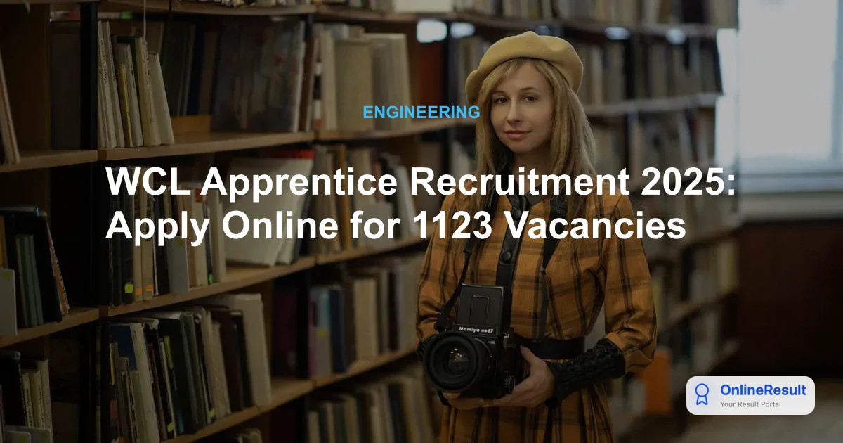 WCL Apprentice Recruitment 2025: Apply for 1123 Graduate, Diploma & ITI Posts