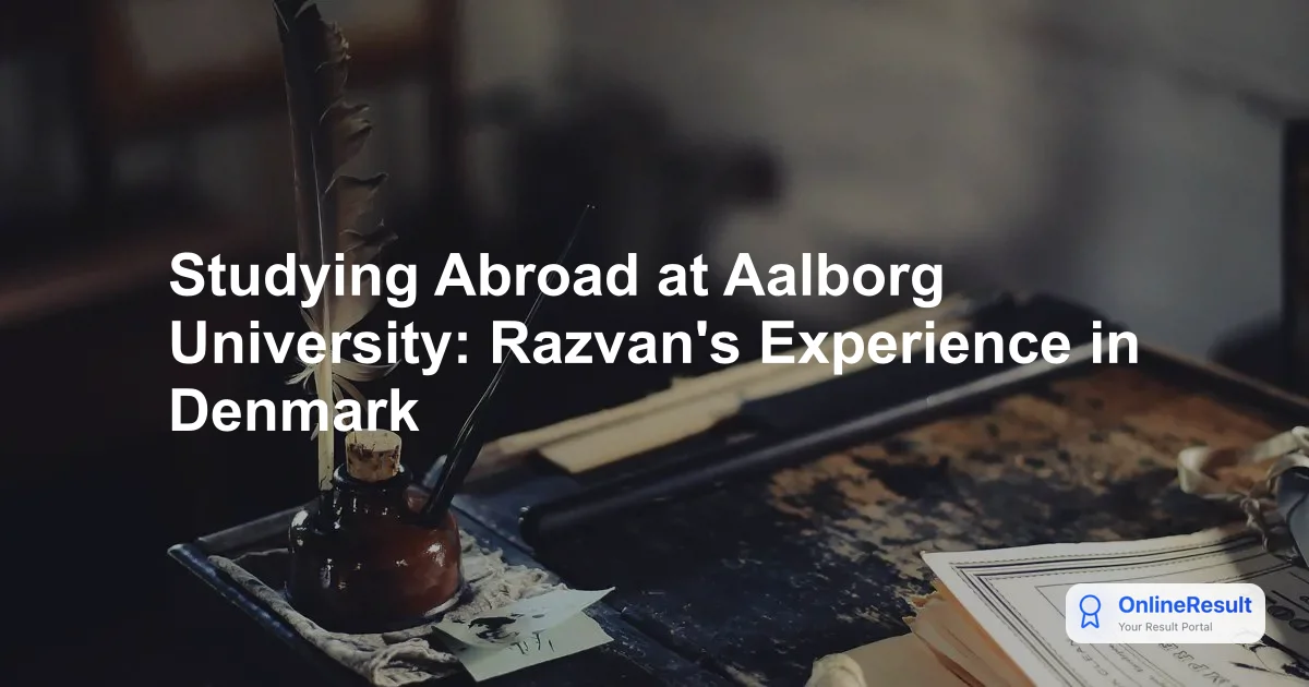 Studying Abroad at Aalborg University: Razvan's Experience in Denmark