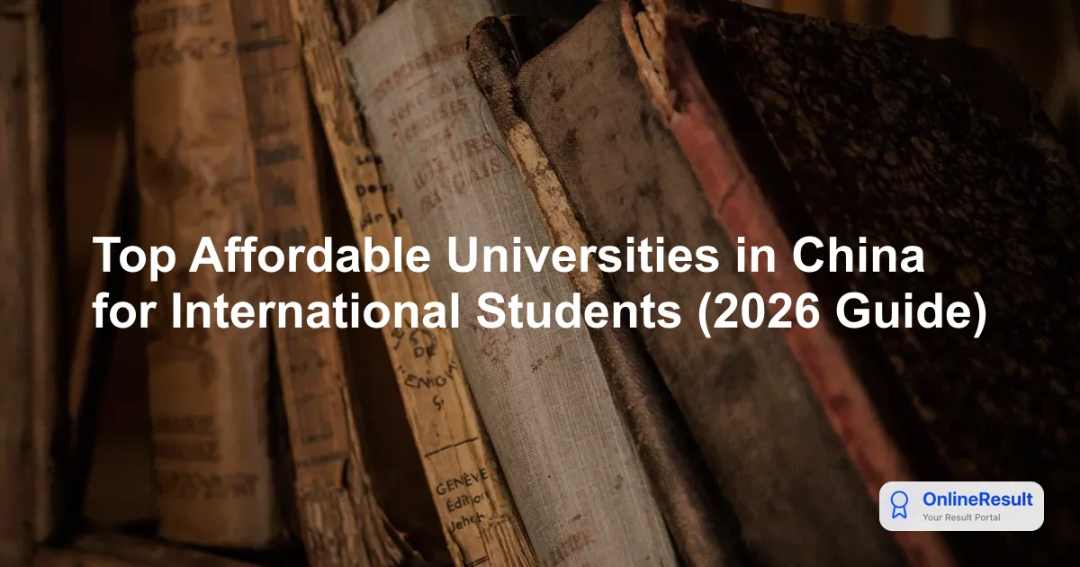 Top Affordable Universities in China for International Students (2026 Guide)
