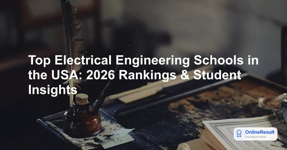 Top Electrical Engineering Schools in the USA: 2026 Rankings & Student Insights