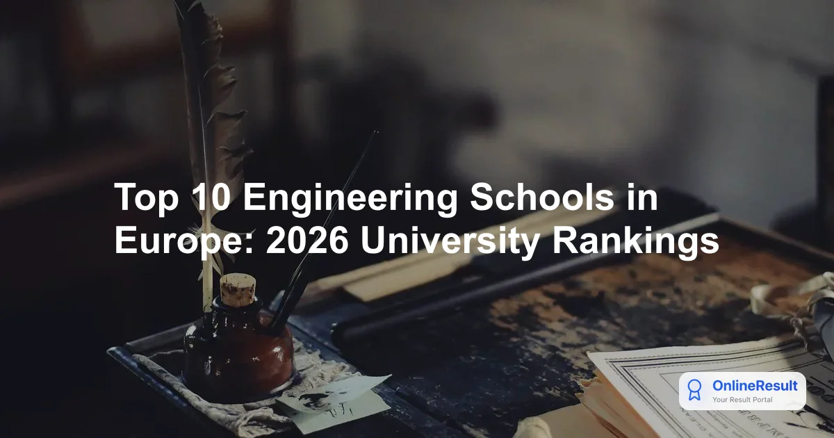 Top 10 Engineering Schools in Europe: 2026 University Rankings